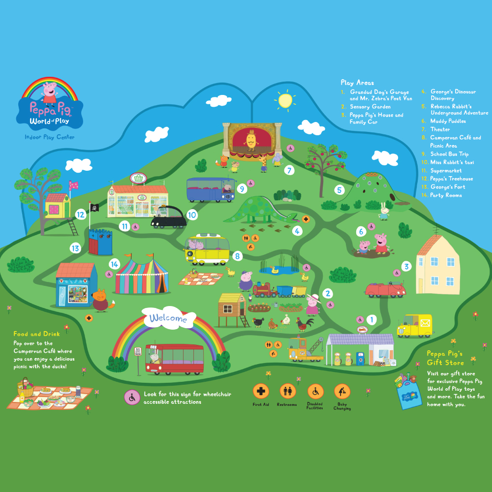 Peppa Pig World of Play Map