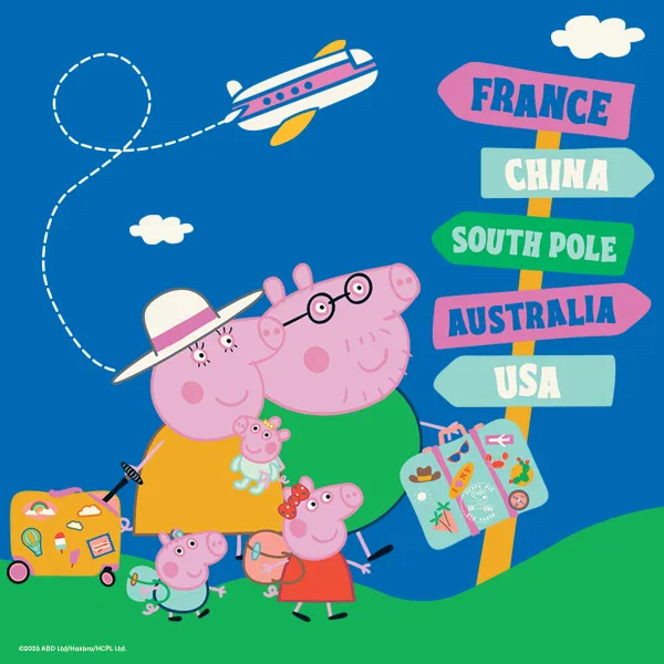 Pig Family Travel Adventure